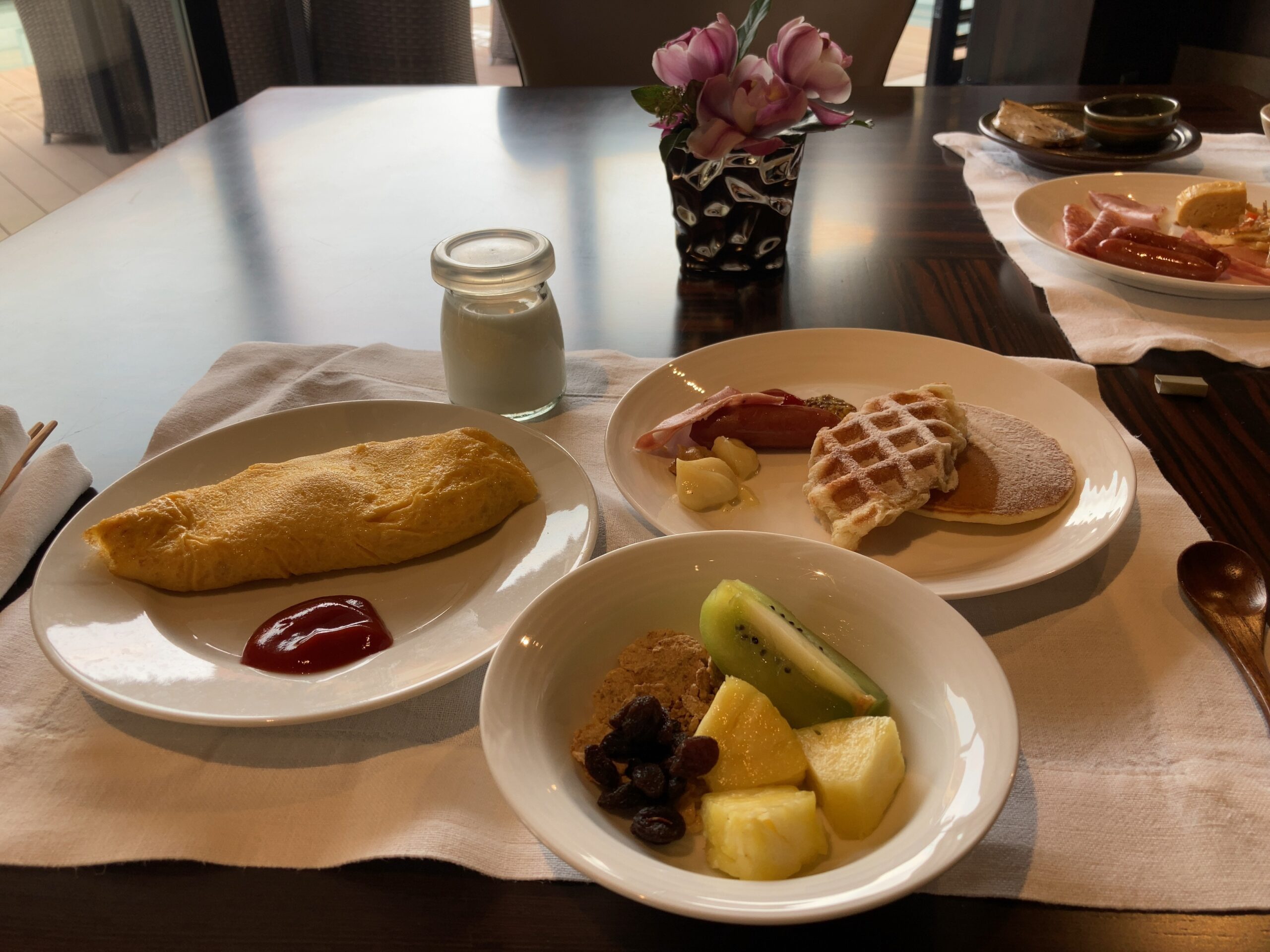 「ザリッツカールトン沖縄」「グスク」朝食ビュッフェの写真